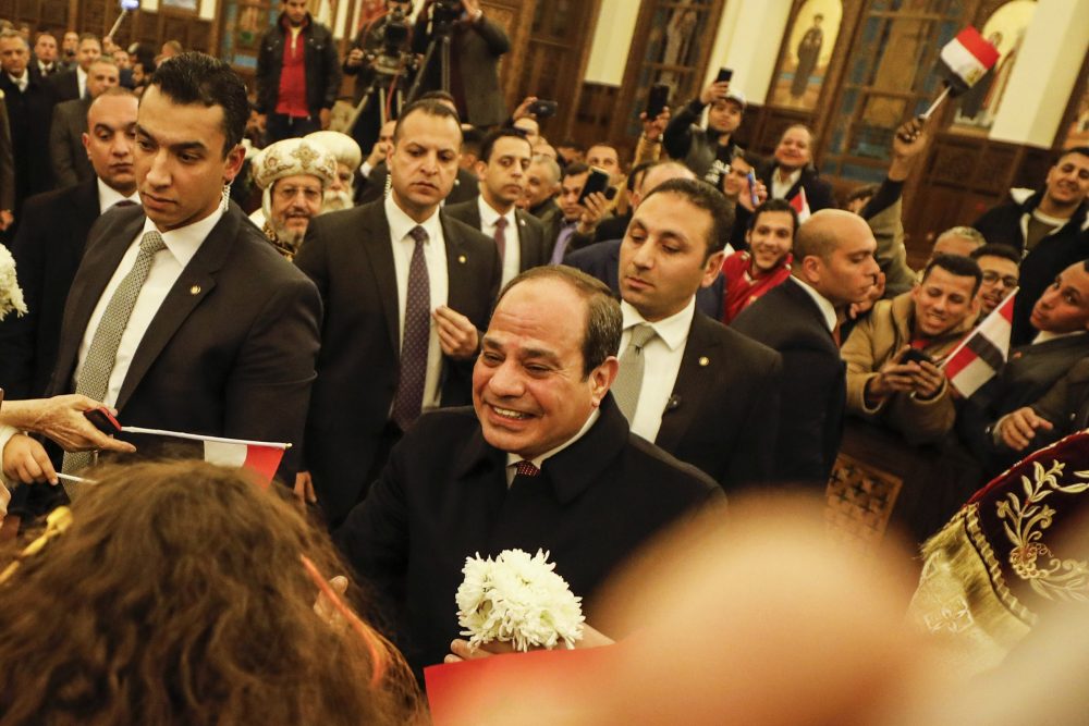 Predsednik Egipta među Koptima za Badnje veče 1