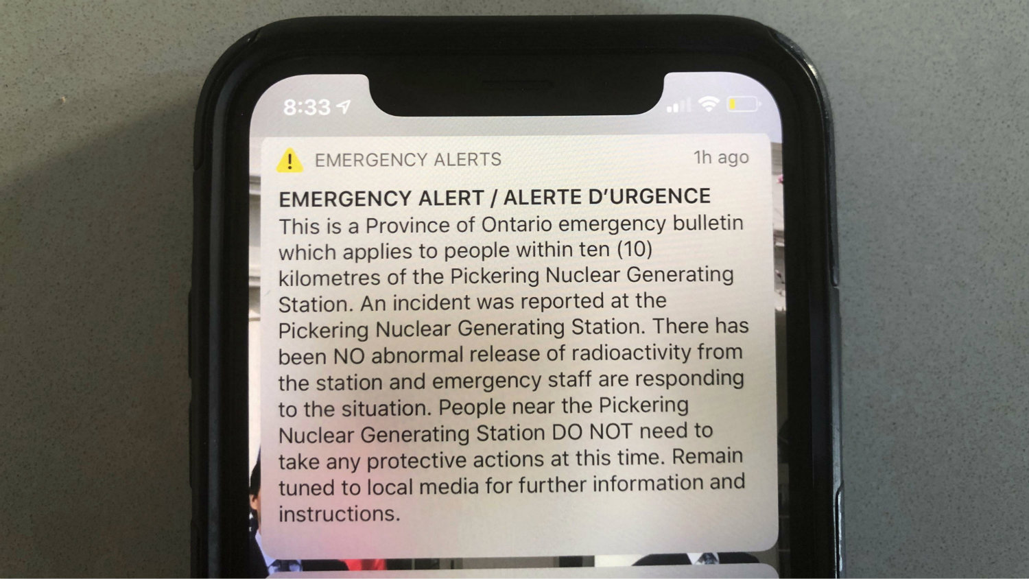 Upozorenje na incident u kanadskoj nuklearnoj elektrani greškom poslato milionima 1