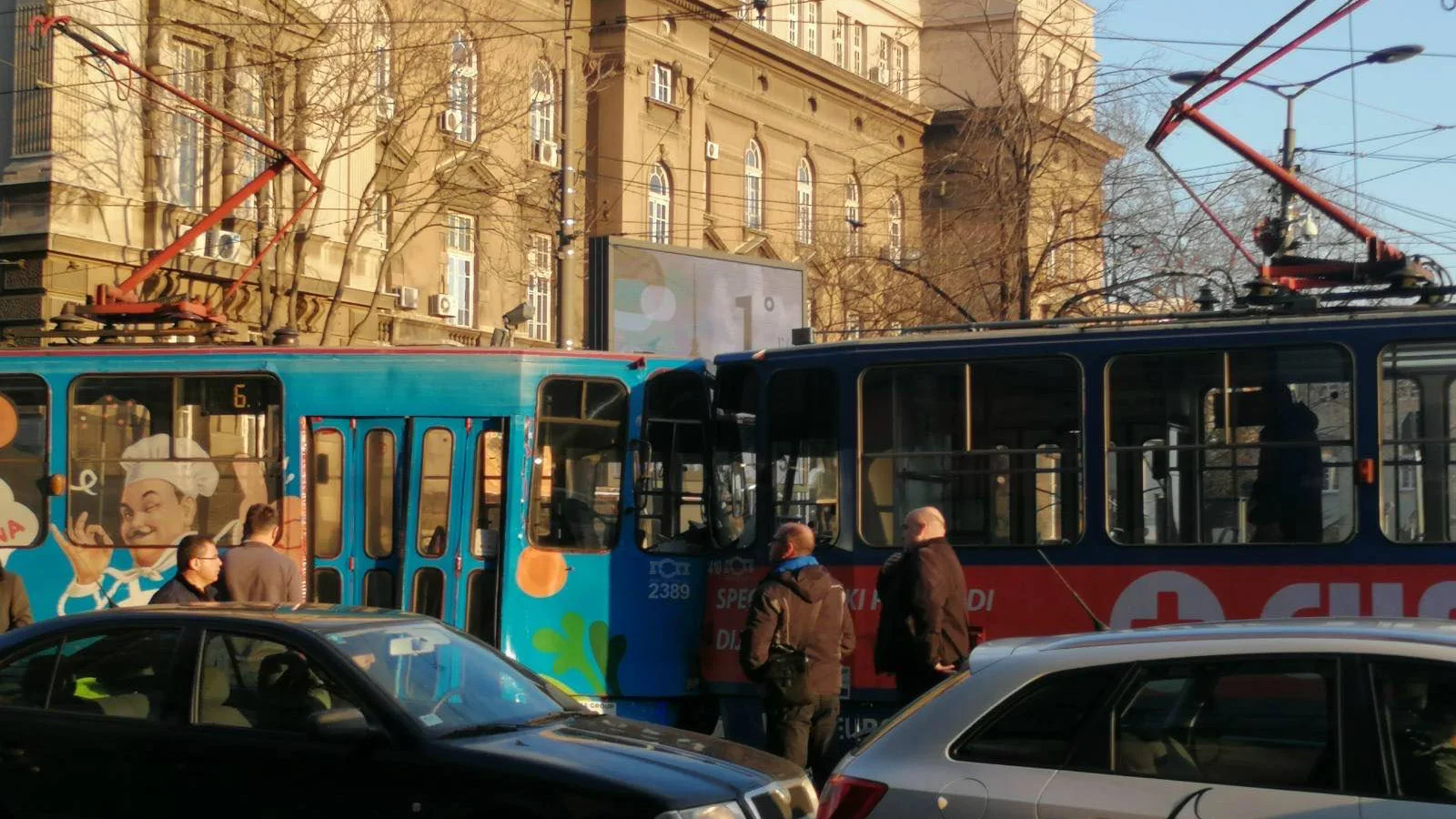 Sudar tramvaja kod Vukovog spomenika, sedam putnika povređeno 1
