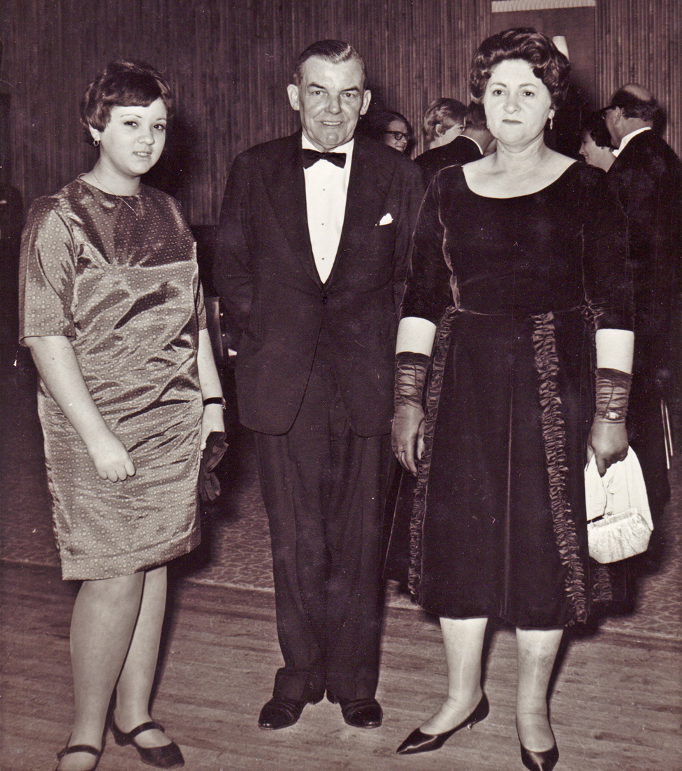 Norma, Mary's husband George and Mary