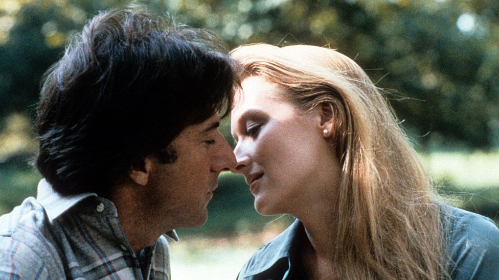 Dustin Hoffman and Meryl Streep in a scene of Kramer v Kramer