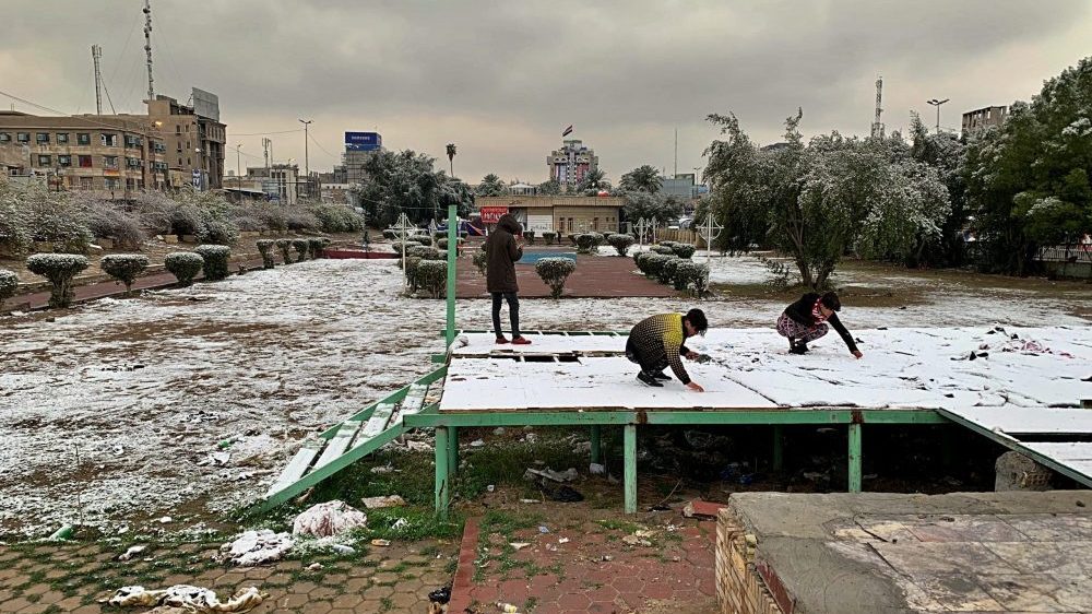 Bagdad posle više od decenije osvanuo pod snegom 3