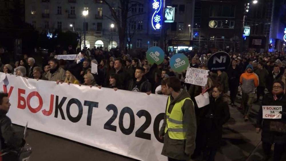 Beograd: Umesto "Jedan od pet miliona" protest "U bojkot 2020" 1