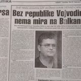 Kako su LSV i Nenad Čanak pre dve decenije tražili Republiku Vojvodinu? 8