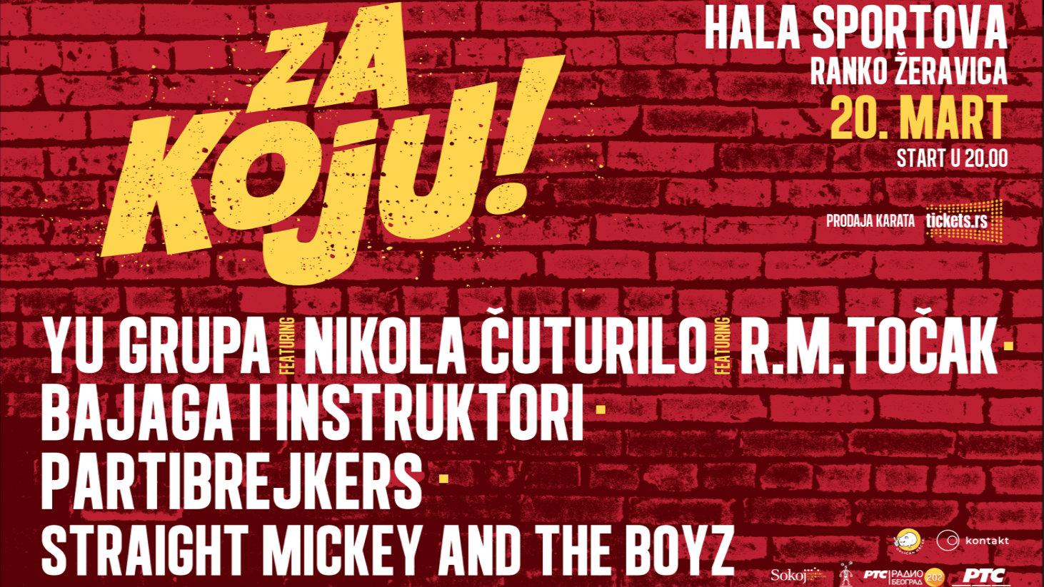 Novi koncert "Za Koju" 20. marta 1