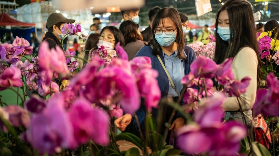 Masks worn in Hong Kong