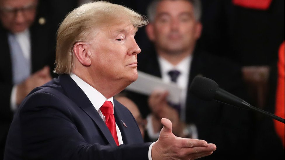 Donald Tramp tokom govora u Kongresu