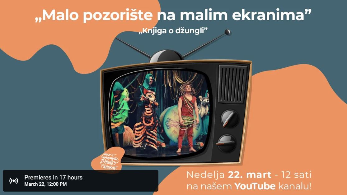 Predstave Malog pozoriša "Duško Radović" za decu preko interneta 1