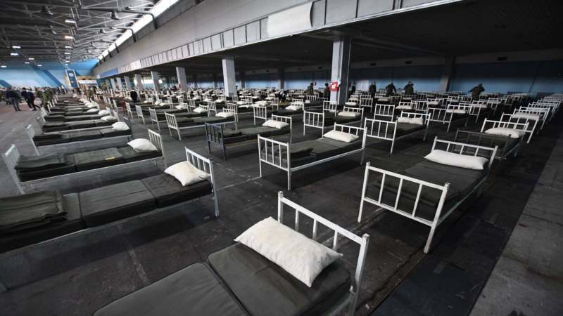 Napravljena privremena bolnica na Novosadskom sajmu 1