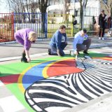 Oslikan školski pešački prelaz u Ugrinovcima 7