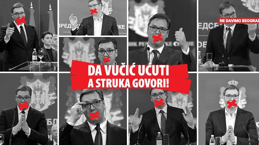 Ne davimo Beograd: Raste broj potpisa peticije "Da Vučić ućuti, a struka govori" 1
