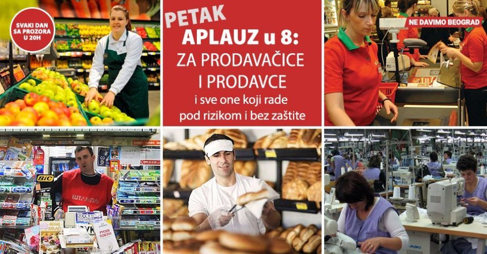 NDMBGD: "Aplauz u 8" za radnike u prodavnicama 1