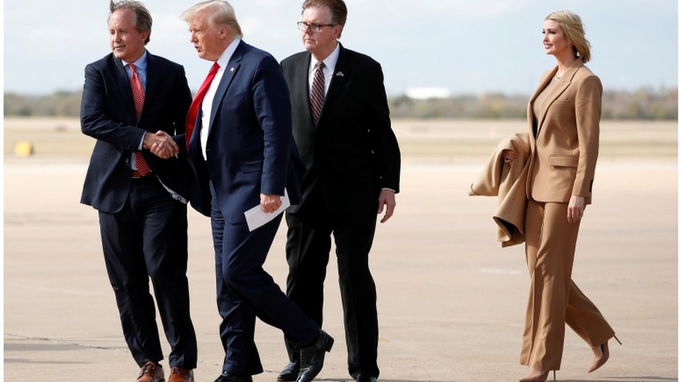 Kako Tramp govori o ženama – i koliko je to važno 2 President Donald Trump and Ivanka Trump are greeted by Texas Lt. Governor Dan Patrick and Attorney General Ken Paxton