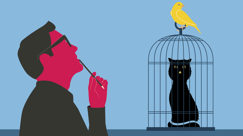 Korona virus: Može li nešto dobro da proistekne iz sveta prevrnutog naglavačke 1 Drawing of cat in cage and man thinking