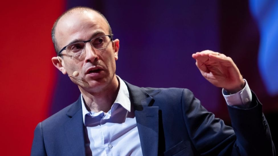 Historian Yuval Noah Harari during a talk in January 2020
