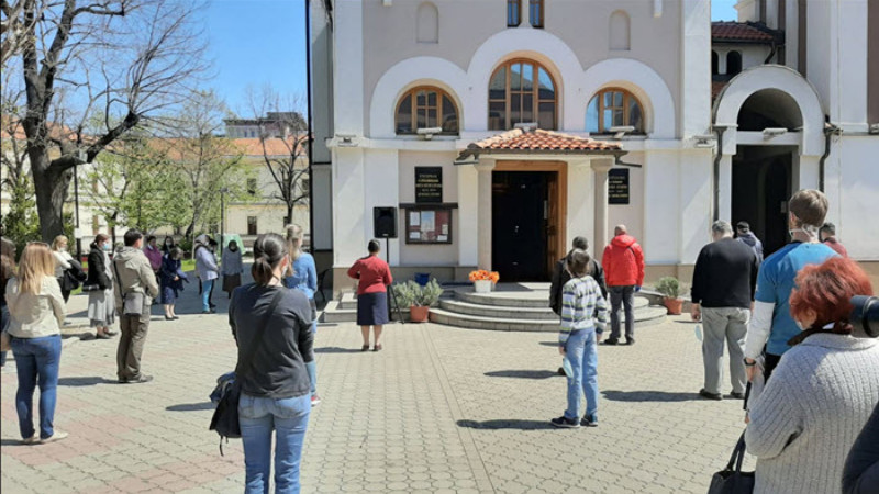 U Sabornom hramu u Zaječaru okupio se veliki broj vernika 1