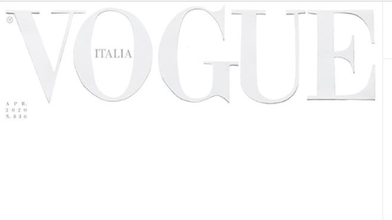 Italijanski "Vog" izlazi bez naslovne fotografije, sa potpuno belom stranicom 1