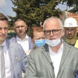 Vesić obišao radove na izgradnji kanalizacije u Krnjači 11