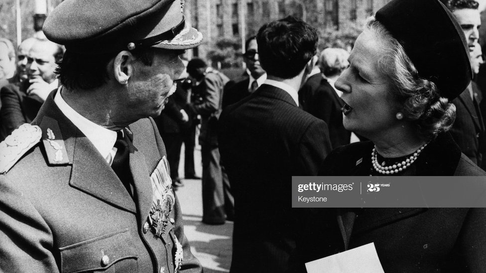 Margaret Tačer na sahrani Josiupa Broza Tita, maj 198. Beograd