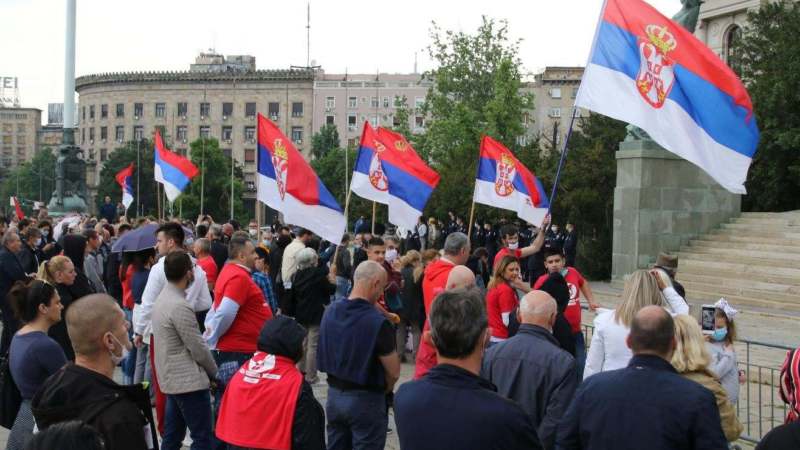 Protest podrške Bošku Obradoviću i Ivanu Kostiću koji štrajkuju glađu (VIDEO) 1