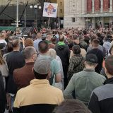 Protest protiv vlasti na beogradskom Trgu Republike 1