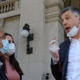 Obradović ispred Skupštine, incidenti sa poslanicima i ministrima (VIDEO) 1