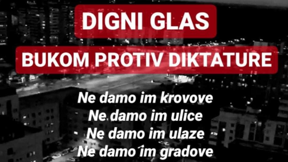 Inicijativa: Od sutra Buka protiv diktature sa ulice i ispred zgrada 1 Inicijativa: Od sutra Buka protiv diktature sa ulice i ispred zgrada 1