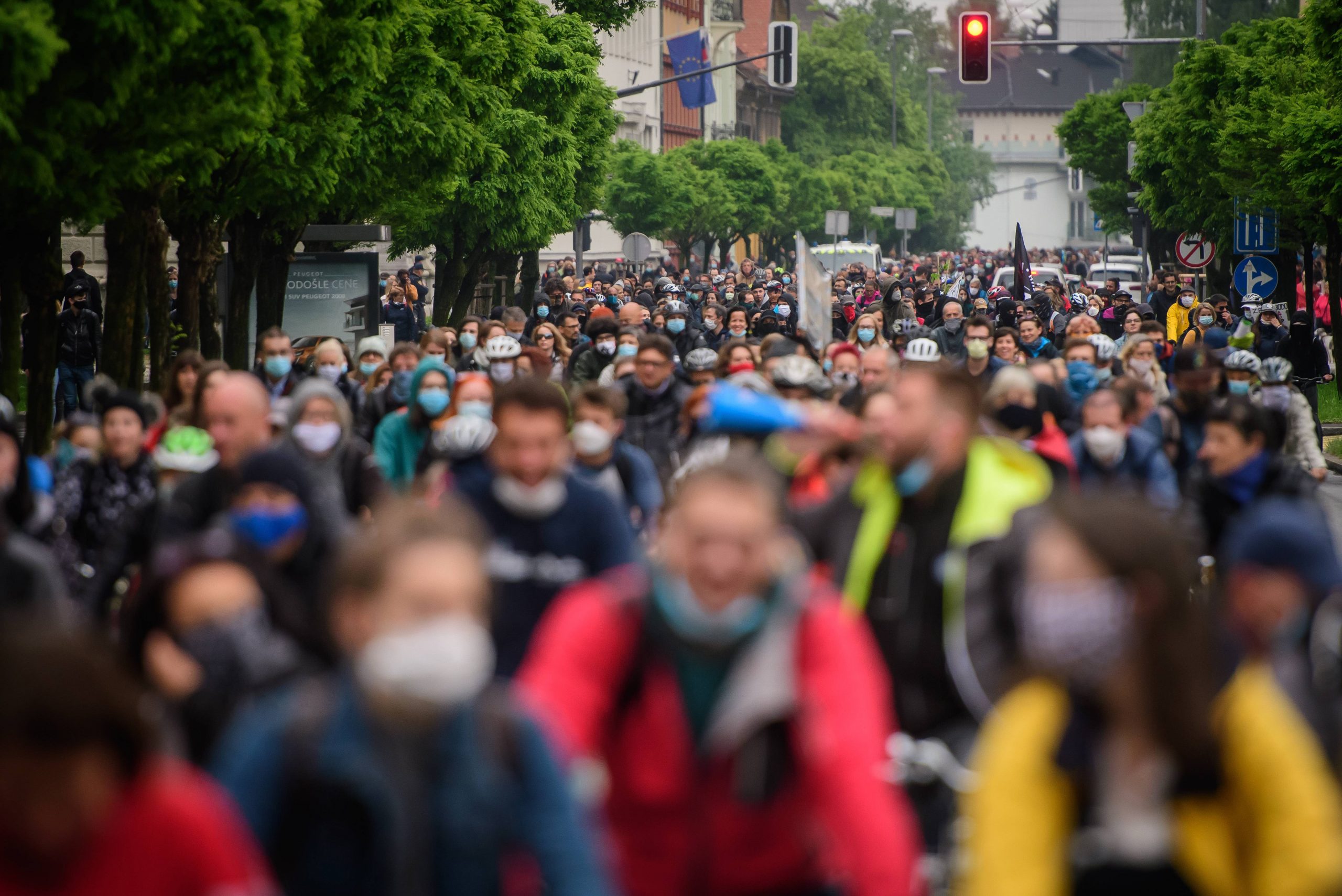 Hiljade biciklista protestovali protiv vlade u Sloveniji 1