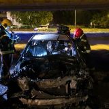 Izgoreo automobil ispod Mosta slobode 14