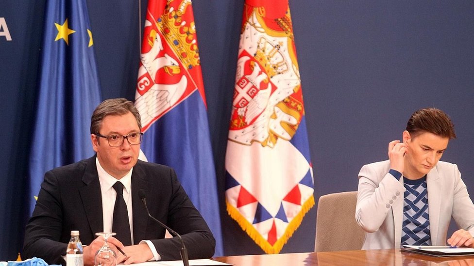 Predsednik Srbije Aleksandar Vučić i premijerka Ana Brnabić