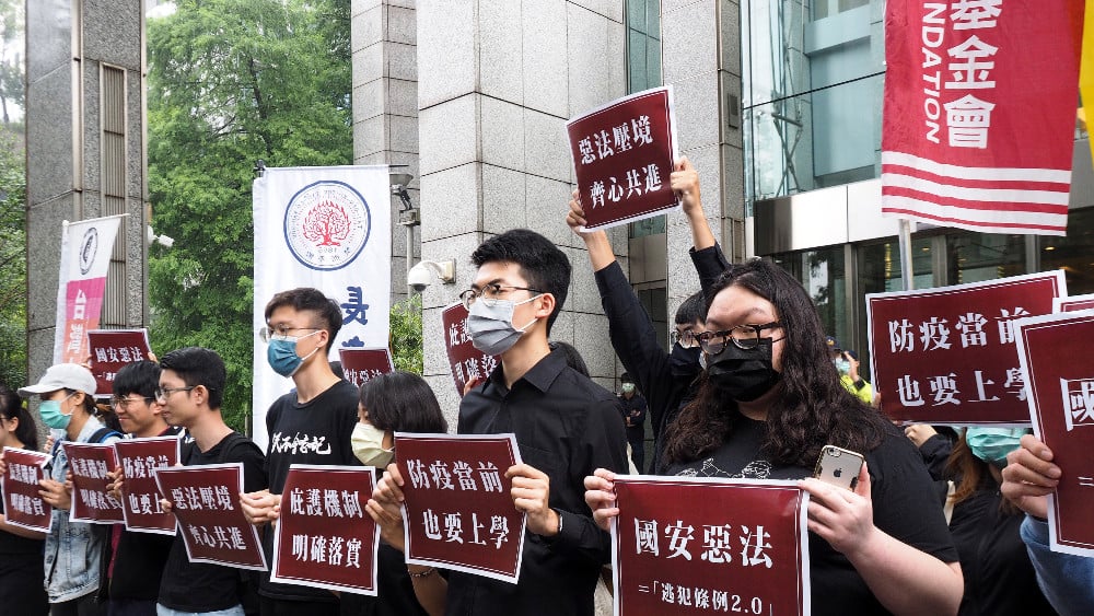 Demonstranti iz Hongkonga na Tajvanu 1