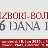 Tribina "Izbori-Bojkot: 6 dana pre" na Dorćol Platz-u 15. juna 2