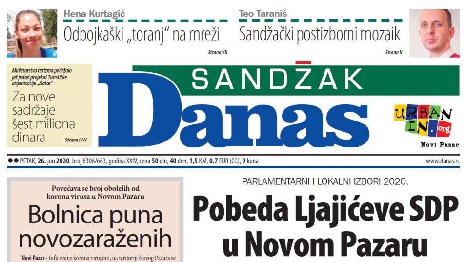 Sandžak Danas - 26. jun 2020. (PDF) 1