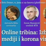 Online tribina "Izbori, mediji i korona" 9. juna 10