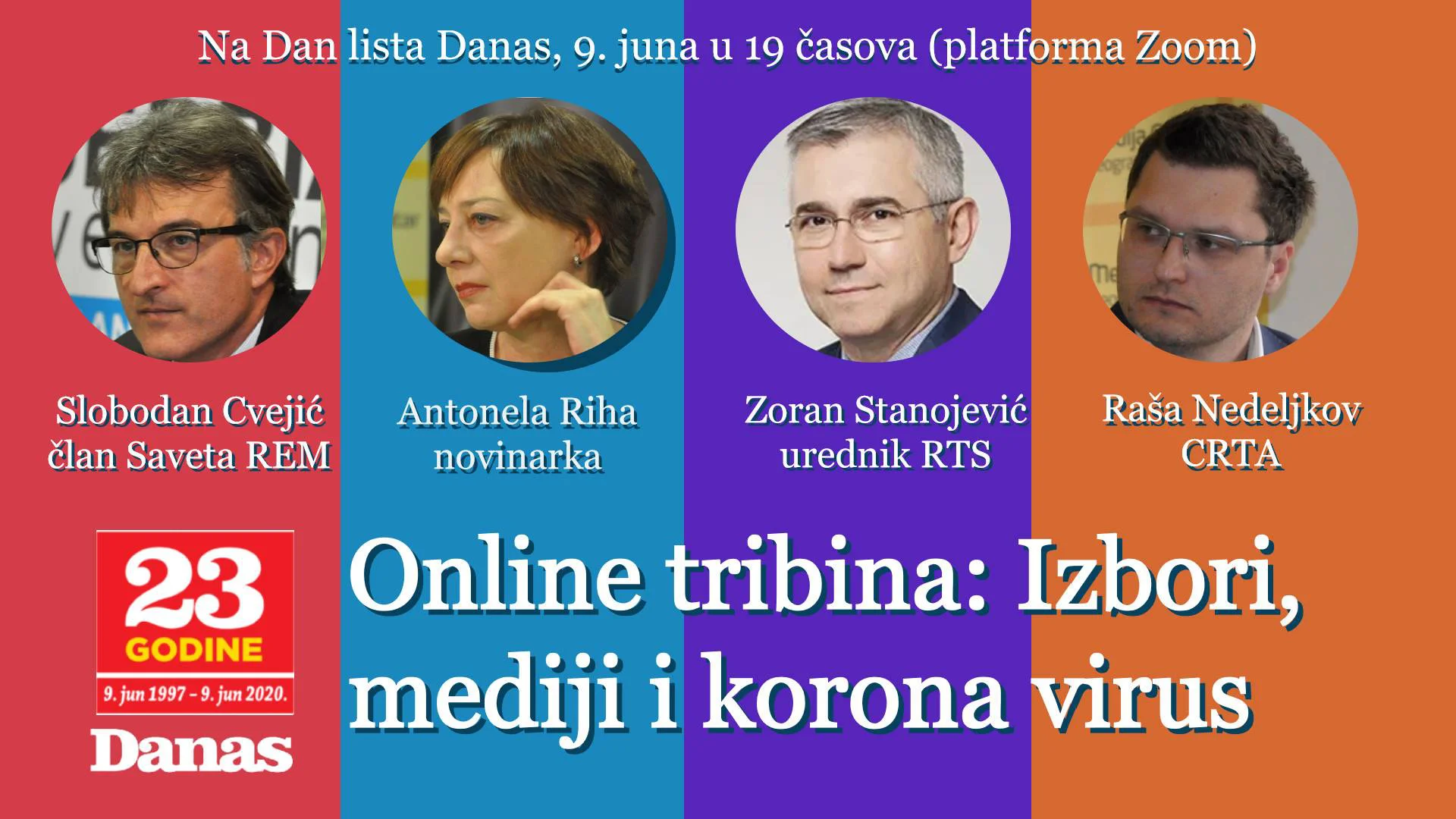 Online tribina "Izbori, mediji i korona" 9. juna 1