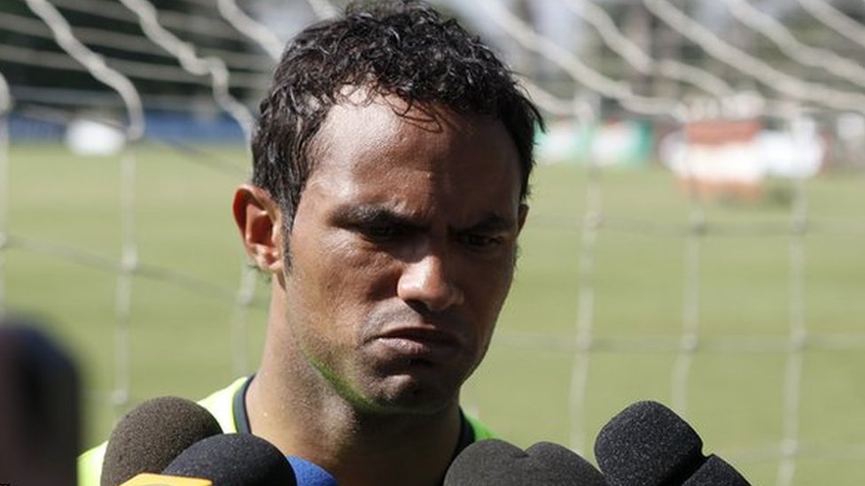 Bruno, pictured in July 2010 at Flamengo's training ground in Rio