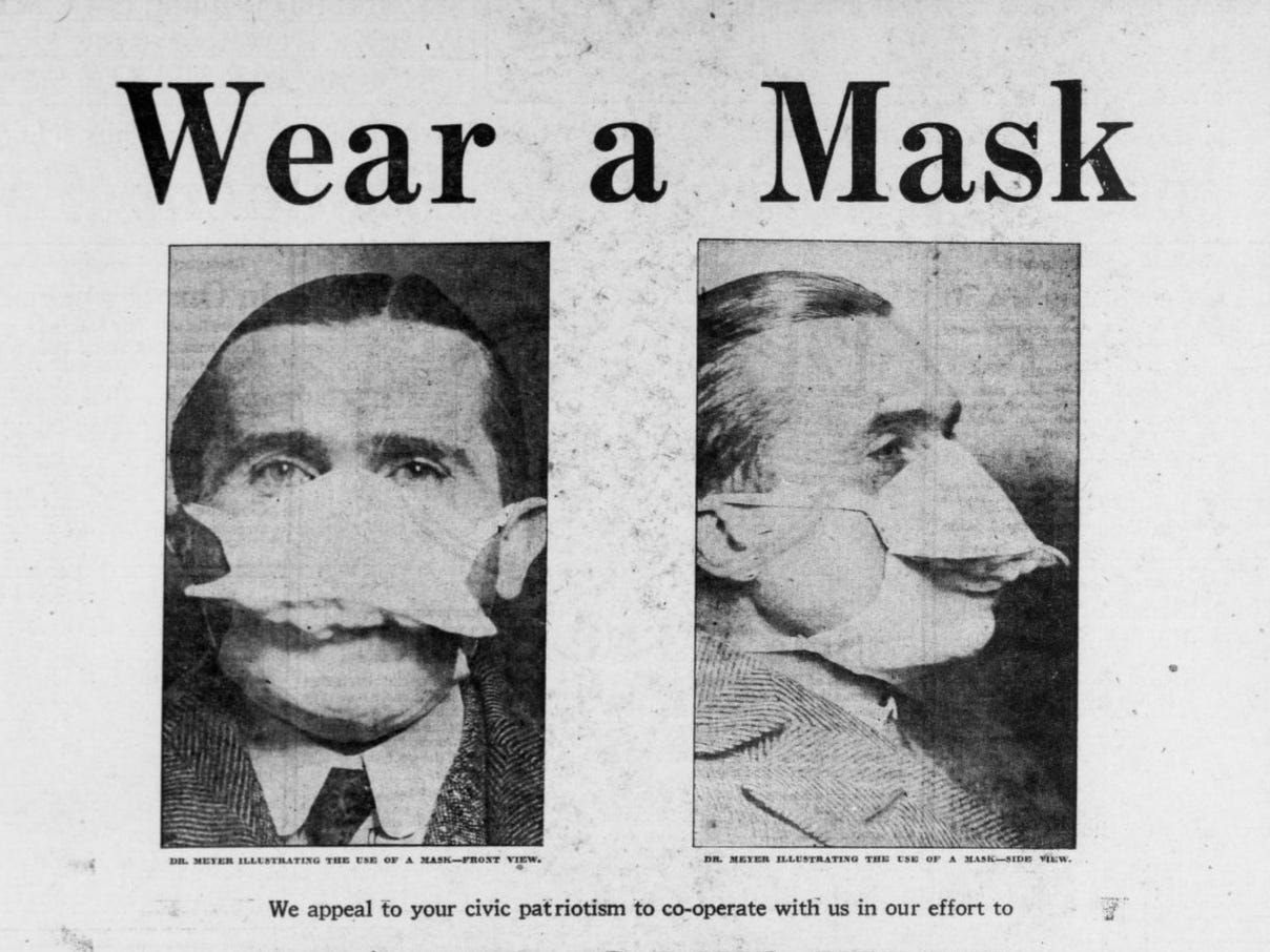 Kampanja za nošenje maski tokom epidemije gripa 1918. u SAD