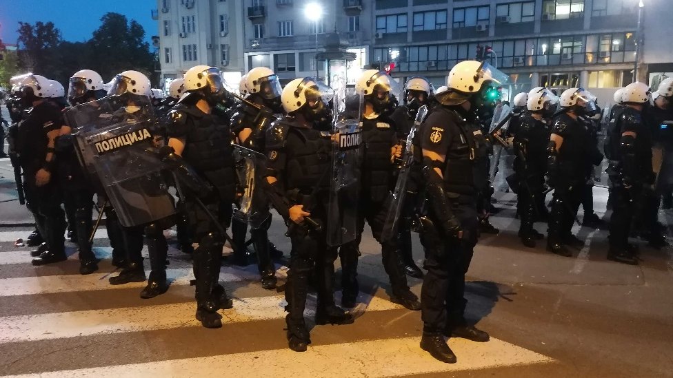 Policijski kordon u Beogradu