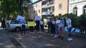 Protest ispred konzulata Srbije u Hamburgu (FOTO, VIDEO) 4