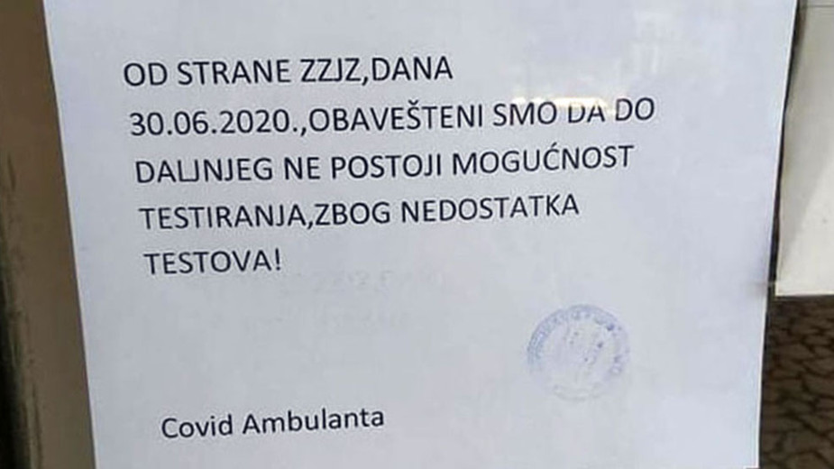 Smanjen broj novoinficiranih u Užicu 1