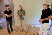 Reditelj Goran Stanković. direktor FCS-a Gordan Matić i reditelj Milutin Petrović U toku pripreme za snimanje filma i serije po prozi Bore Stankovića 5