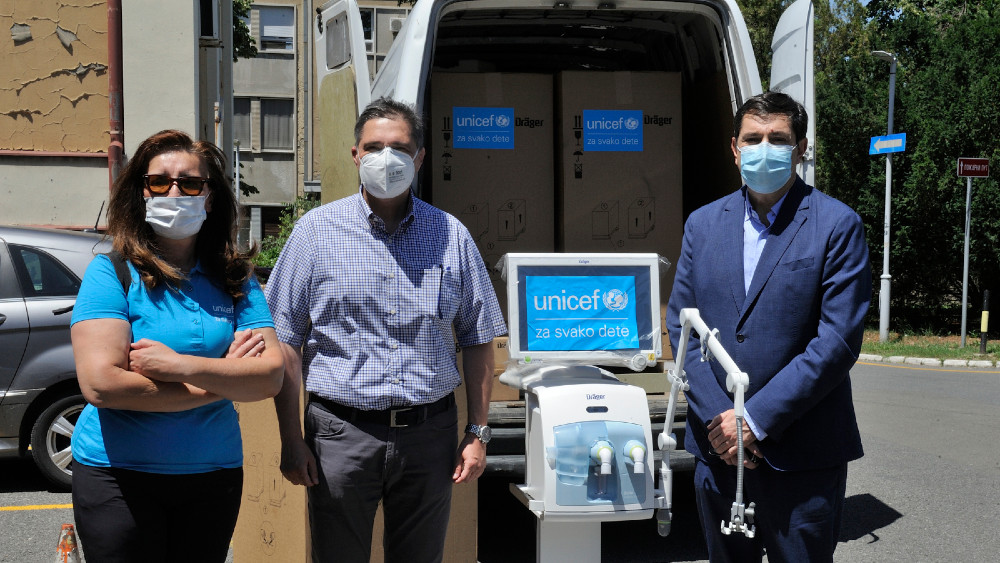 UNICEF nastavlja sa obezbeđivanjem respiratora zdravstvenim ustanovama u Srbiji 1