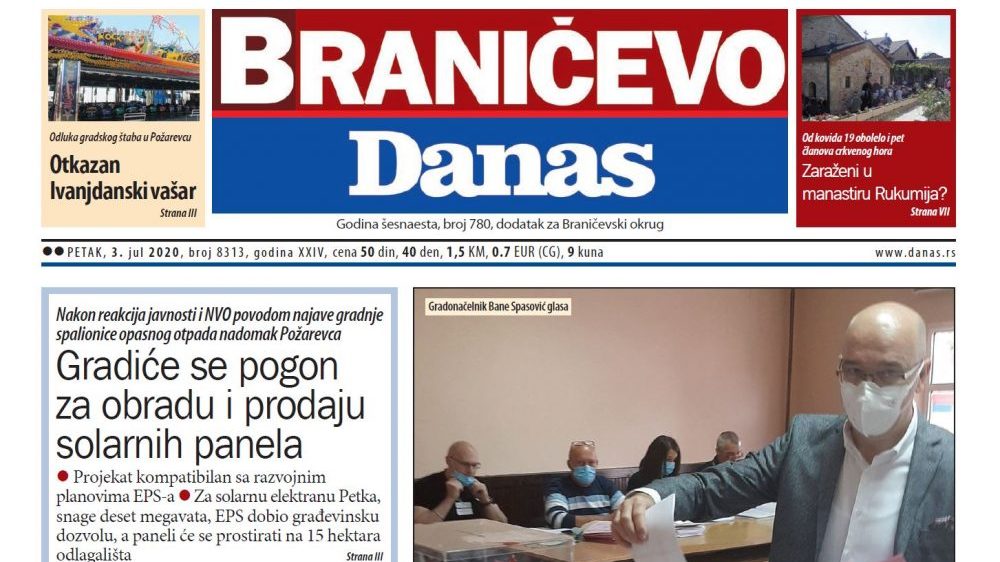 Braničevo Danas - 3. jul 2020. (PDF) 1