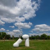 Farbanje skulptura na Ušću i ćutanje kamena 8