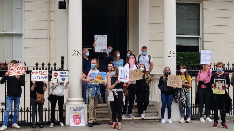 Protest dijaspore ispred sedišta UN, u Londonu i Luksemburgu 2