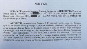 SSP: Sud zabranio Vučićeviću da objavljuje laži o Đilasu 2