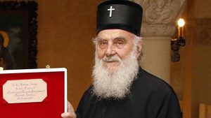 Patrijarh Porfirije na otkrivanju spomenika prethodnom vrhovnom poglavaru SPC Irineju u Nišu 3