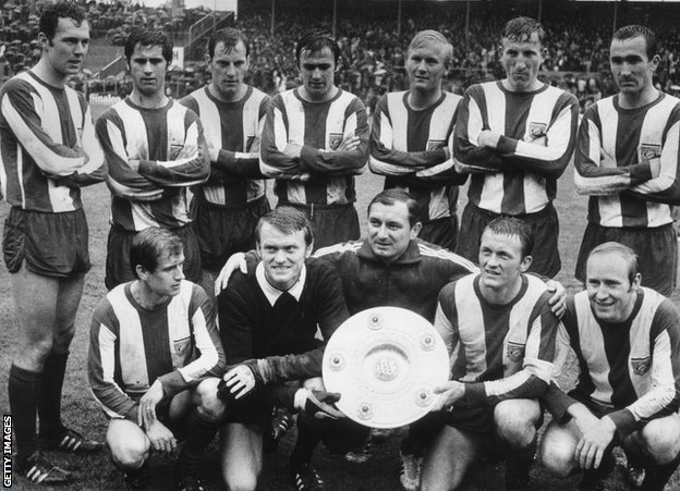 Branko Zebec and the 1968-69 Bayern Munich team