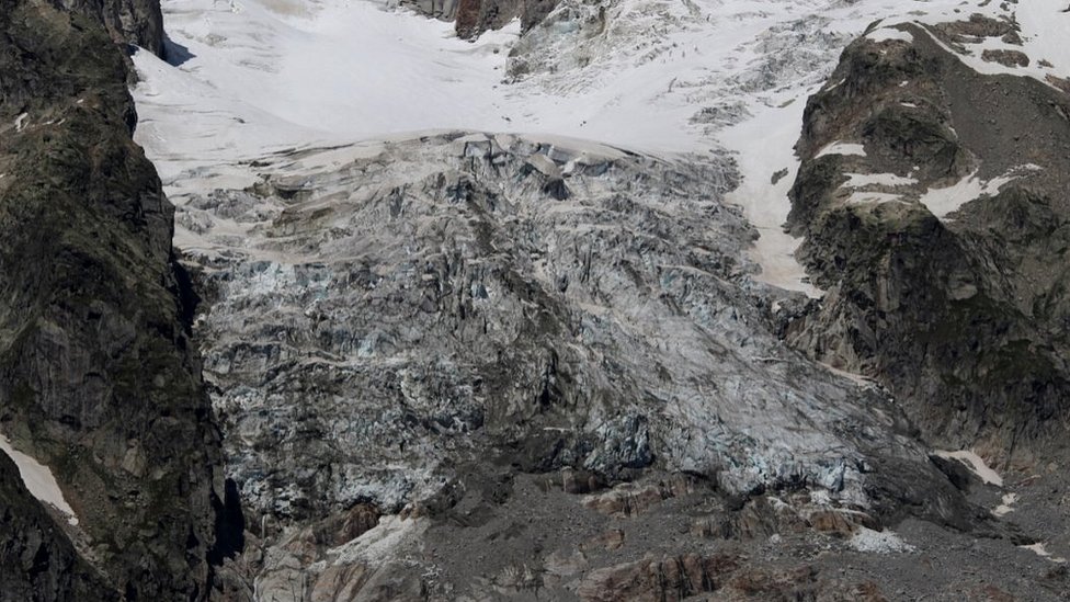 Monblan: Evakuisani italijanski Alpi zbog straha od pucanja glečera 2 Planpincieux glacier, Mt Blanc massif, 5 Aug 20