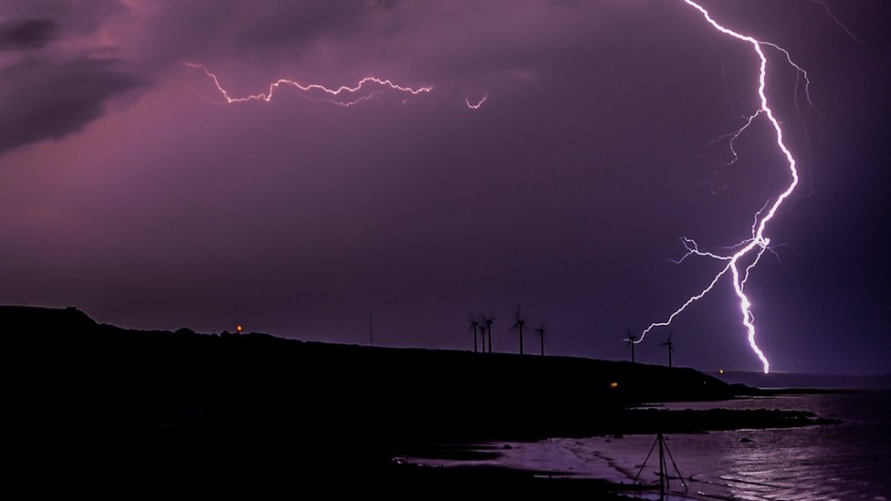 Lightning over Whitehaven